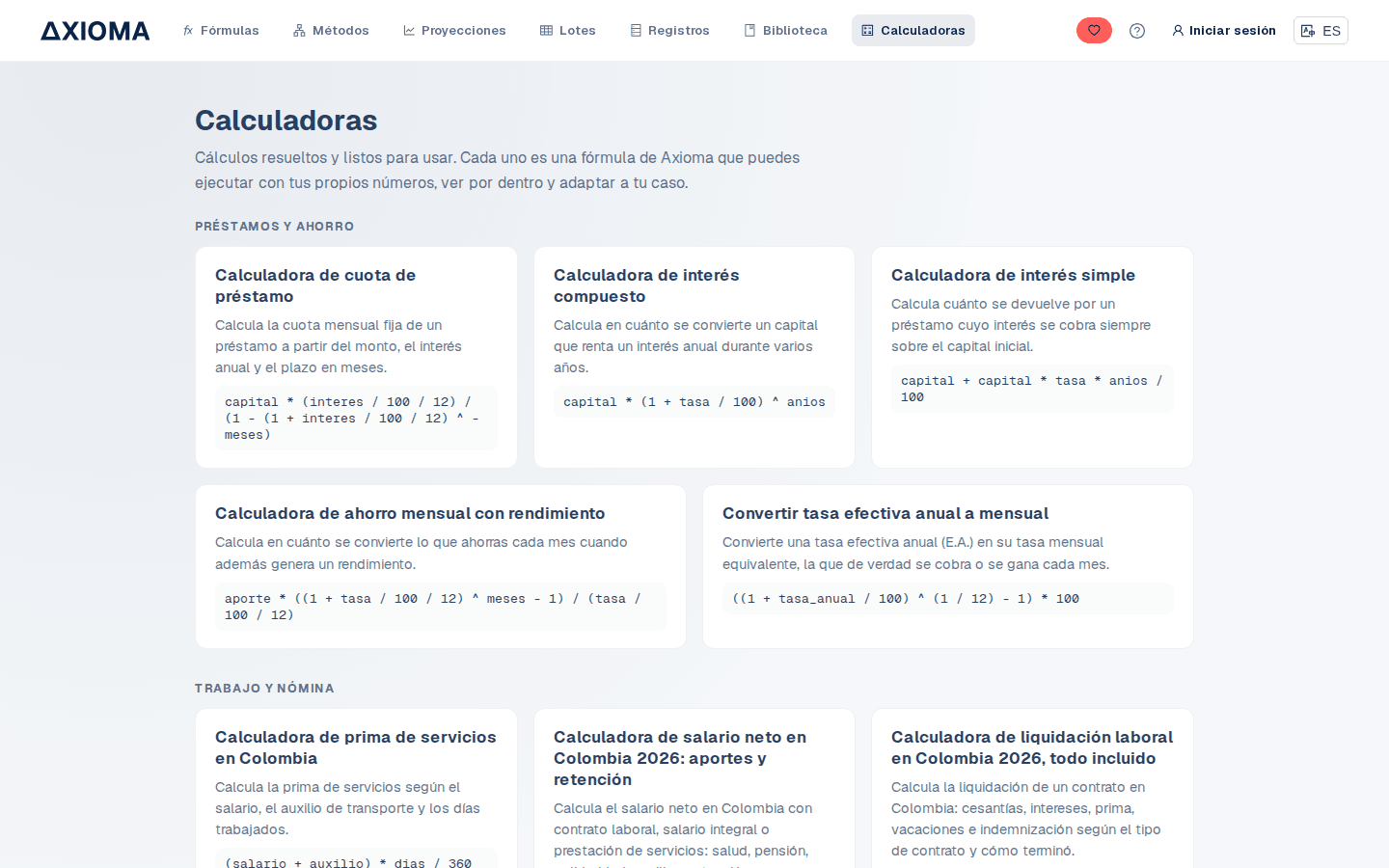 Calculadoras que se abren por dentro