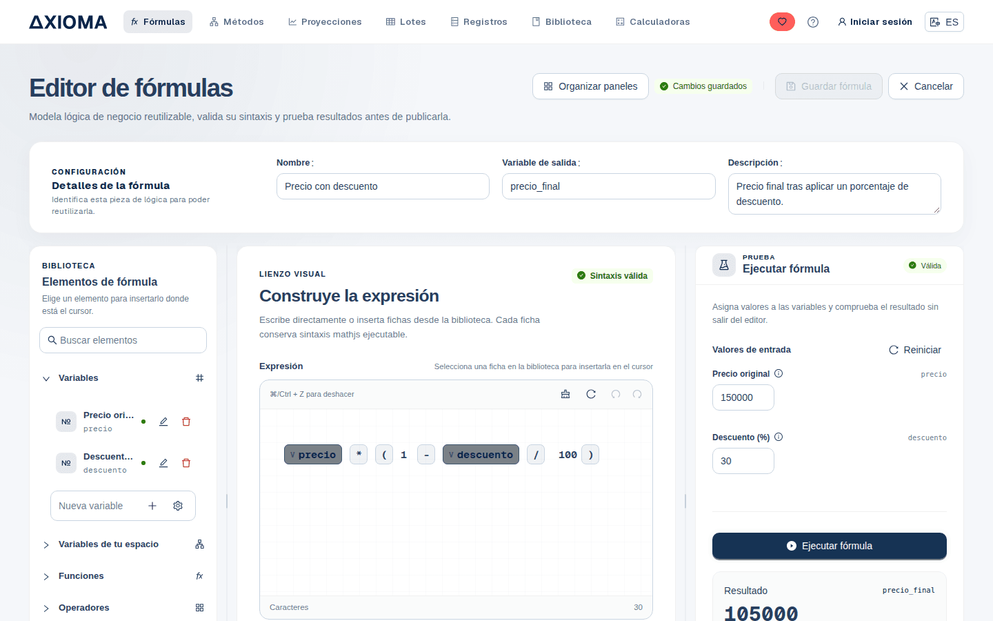 Un editor de fórmulas para cualquiera